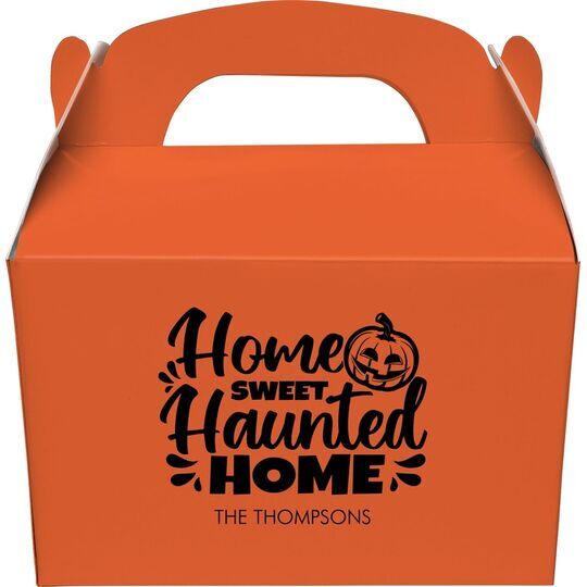 Home Sweet Haunted Home Gable Favor Boxes